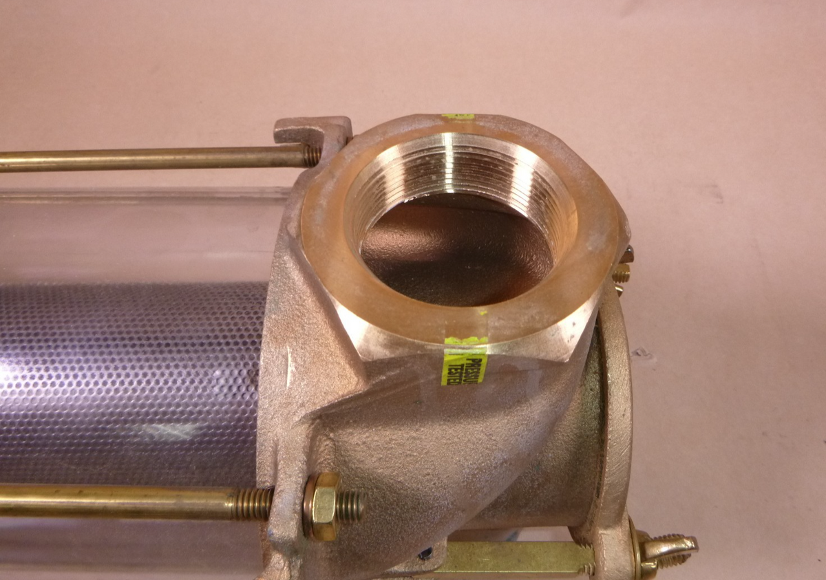 Perko 2" FNPT Intake Strainer Bronze With Strainer Made in the USA 8 x 8 x 19"