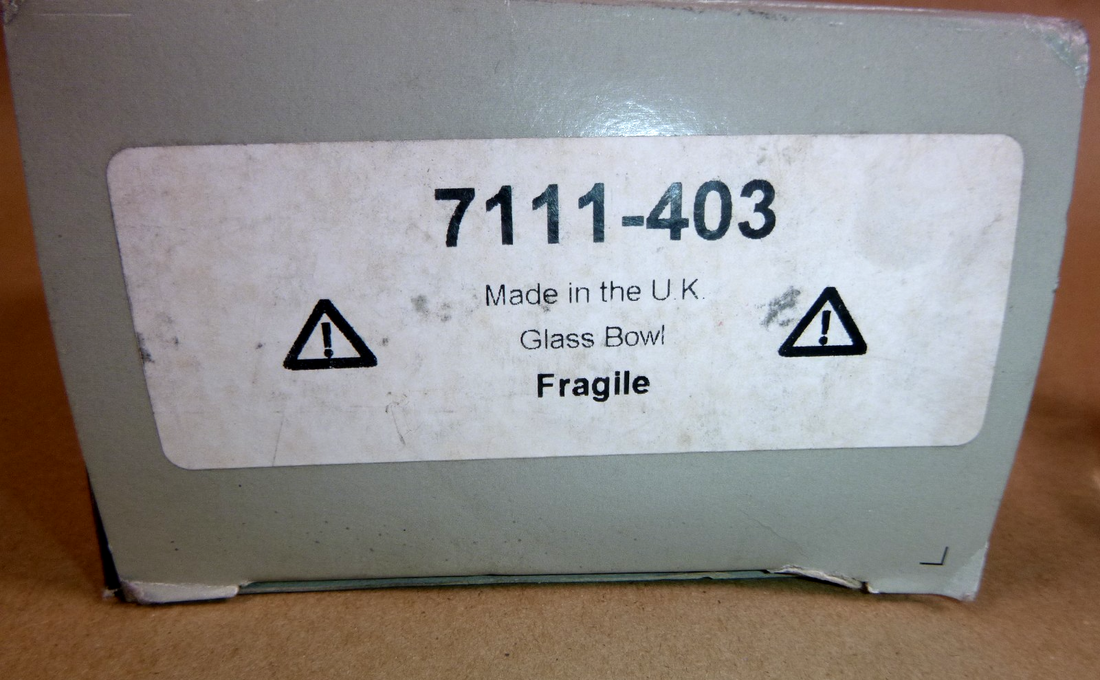7111-403 CAV / Delphi &amp; Lucas Fuel Filter Glass Sediment &amp; Water Trap Bowl 