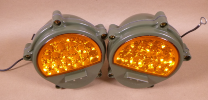 12422957 (2x) HUMVEE M998 FMTV Military Front Composite LED Amber Stop Light *SHELF SCRATCHES** | Genuine FMTV Replacement Parts, LMTV Parts For Sale and Military Surplus Medium Tactical Vehicle Parts &amp; Components