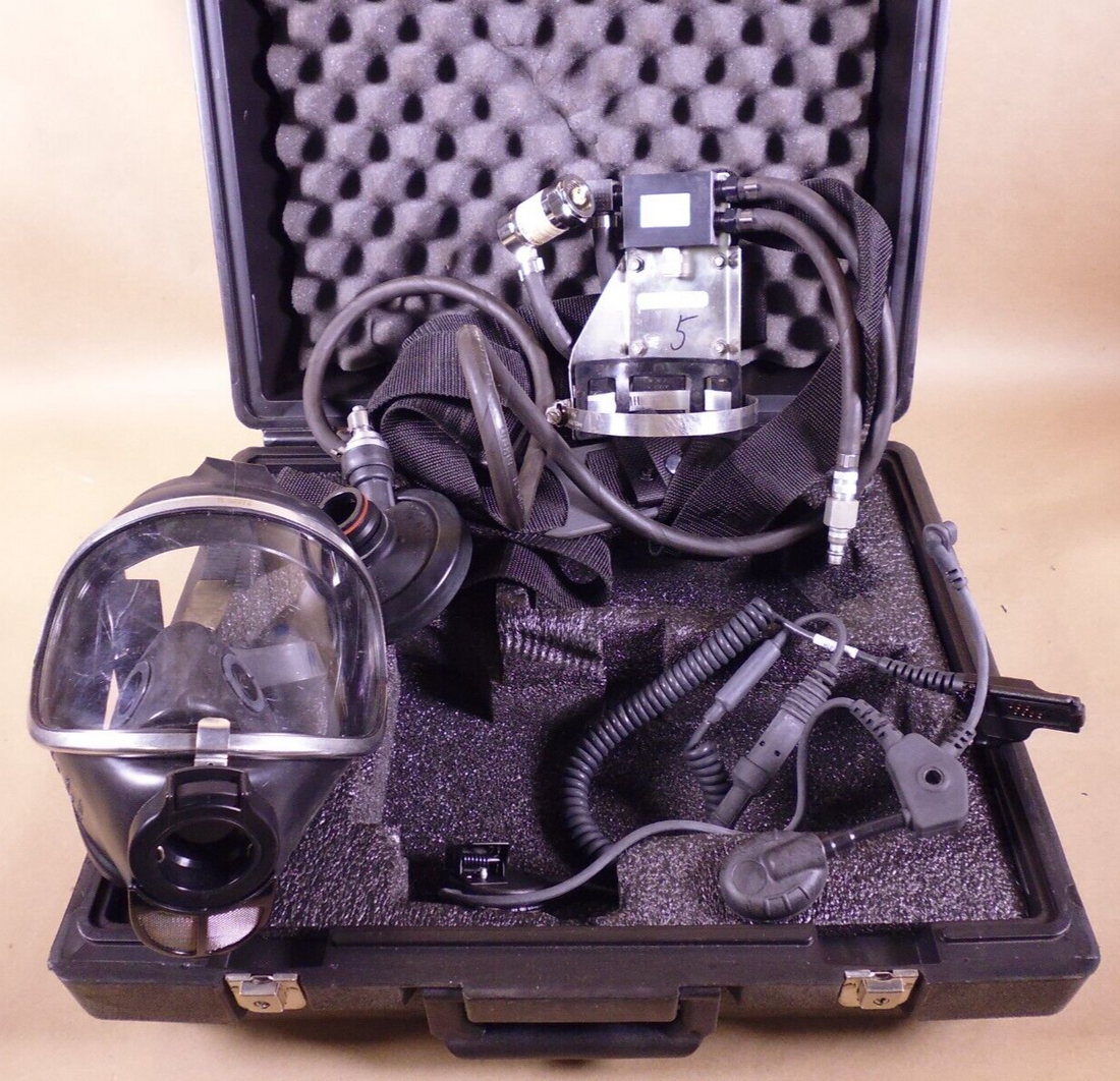 Drager 4052486 ALE Breathing Apparatus w/ Mask &amp; Radio Connector 4056218 | Industrial MRO Tools and Replacement Industrial Equipment Components
