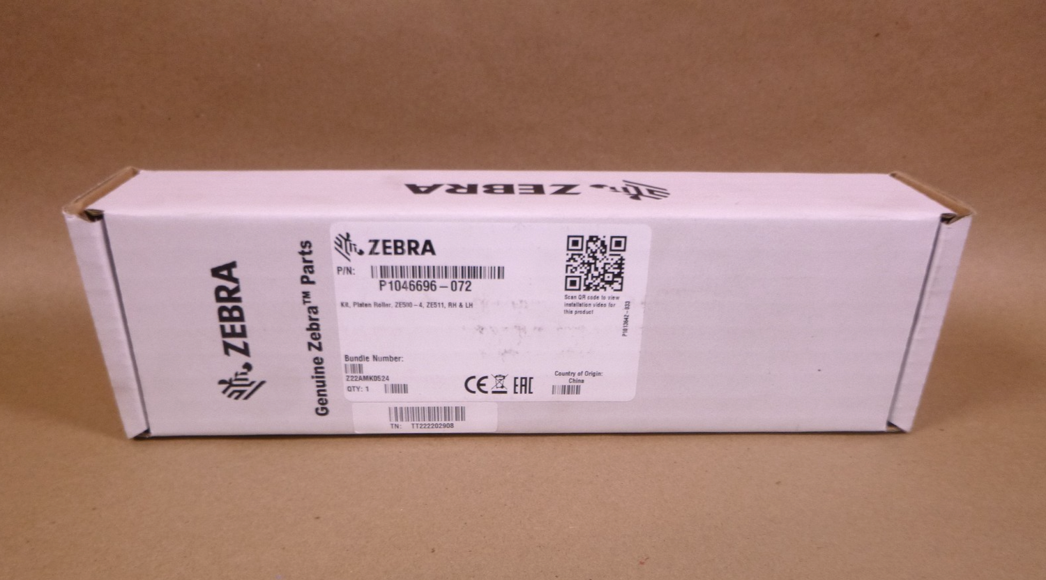 P1046696-072 New Genuine OEM Zebra Platen Roller For ZE500-4, ZE511 RH &amp; LH