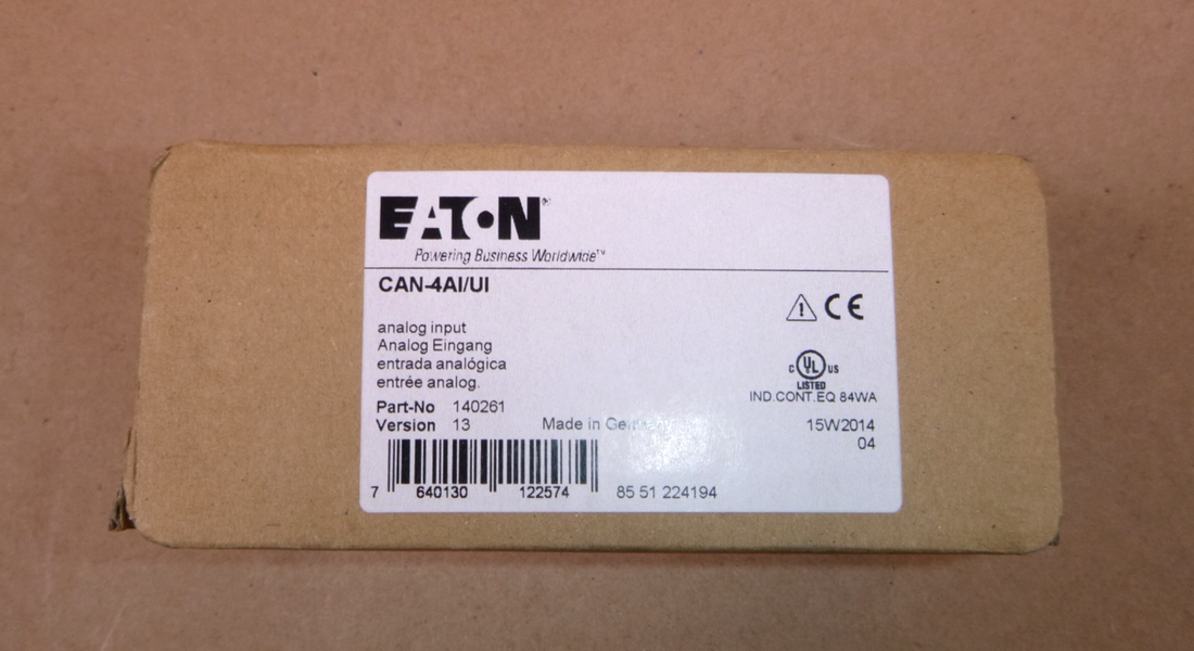 140261 Eaton Analog Input Modul CAN-4AI/UI Version 13 | Electrical MRO Replacement Parts &amp; Components and Commercial Electrical Supplies Company
