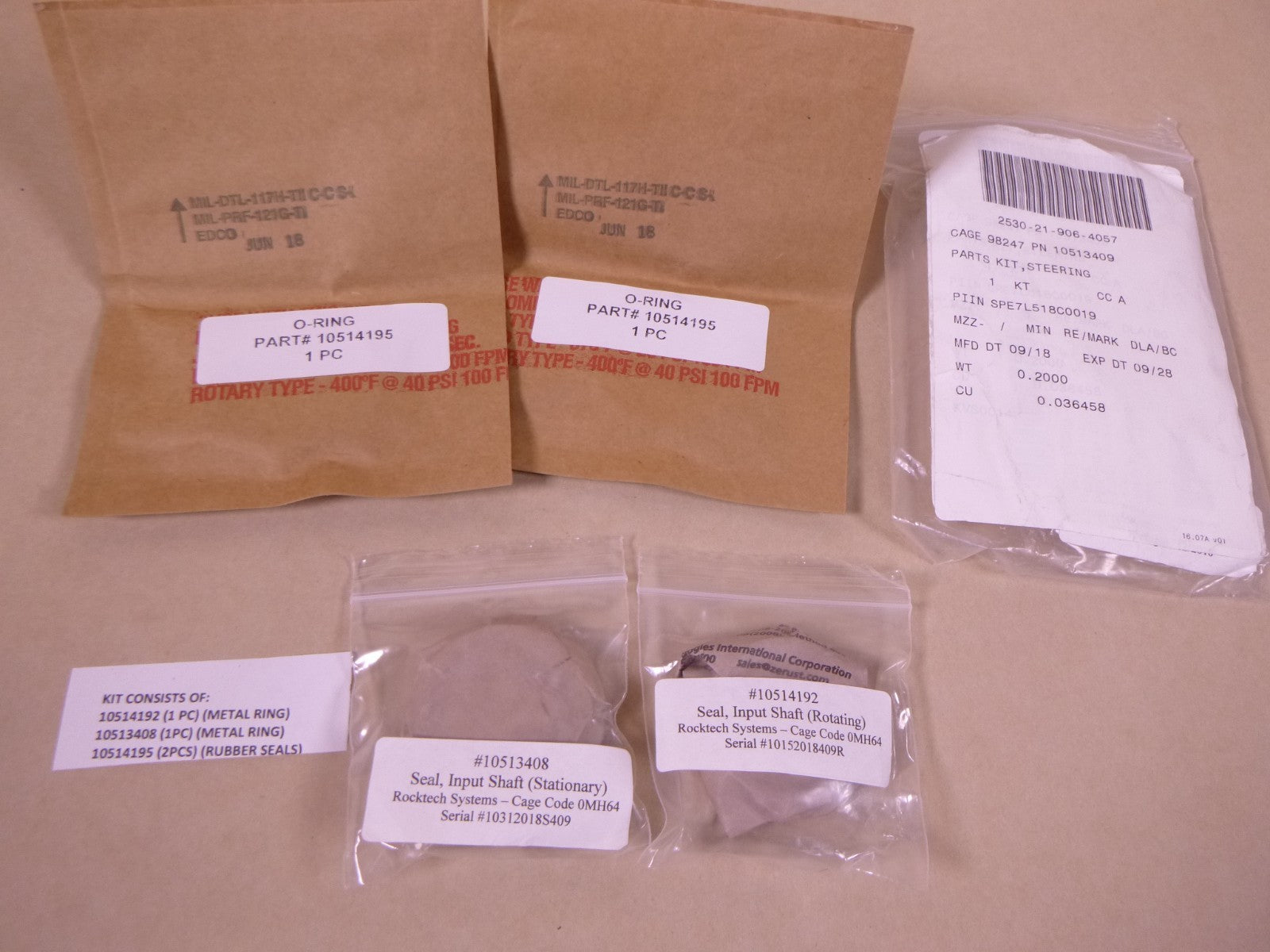 10513409 Steering Axle Parts Kits , 2530-21-906-4057