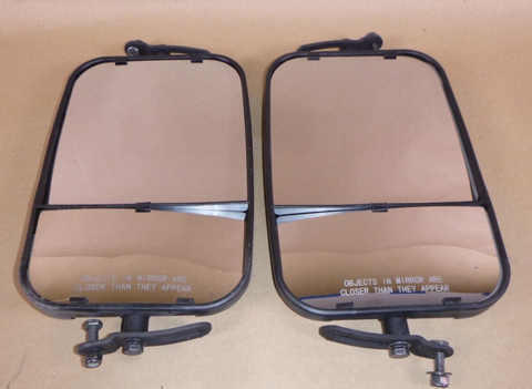 USGI M998 Humvee (LH) Black M32201-1 & (RH) M32201-2 Split Rear View Mirrors