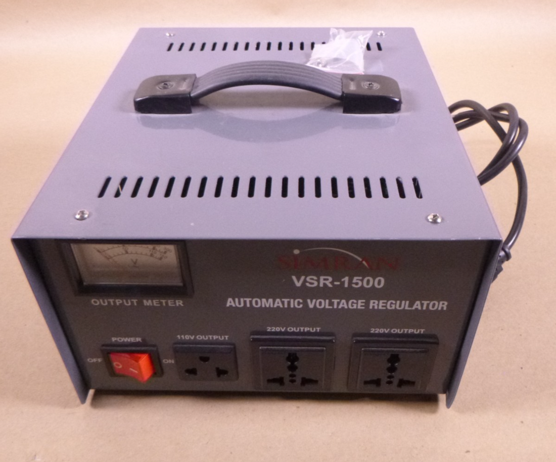 Simran VSR-1500 1500 Watt Step Up/Down Voltage Regulator 110V-240V | Industrial MRO Replacement Parts, Manufacturing Machine Parts &amp; Components, Heavy Equipment Parts Supplier