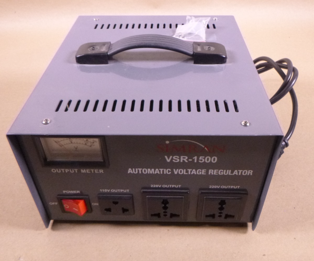Simran VSR-1500 1500 Watt Step Up/Down Voltage Regulator 110V-240V | Industrial MRO Replacement Parts, Manufacturing Machine Parts &amp; Components, Heavy Equipment Parts Supplier