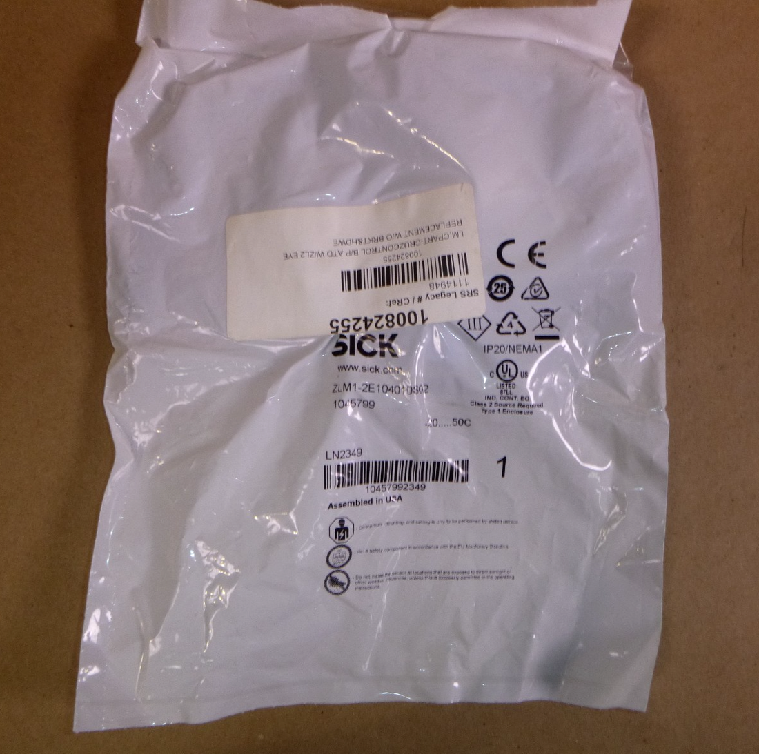 SICK ZLM1-2E104011S02 Logic Box Sensor &amp; CruzControl Module 24 Vdc 1045799 | Electrical MRO Replacement Parts &amp; Components and Commercial Electrical Supplies Company