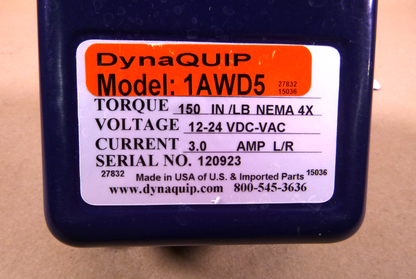 EHH24ATE20H Dynaquip 3/4" 2-Way Electrically Operated Ball Valve 12/24 Vdc 1AWD5 | Electrical MRO Replacement Parts &amp; Components and Commercial Electrical Supplies Company