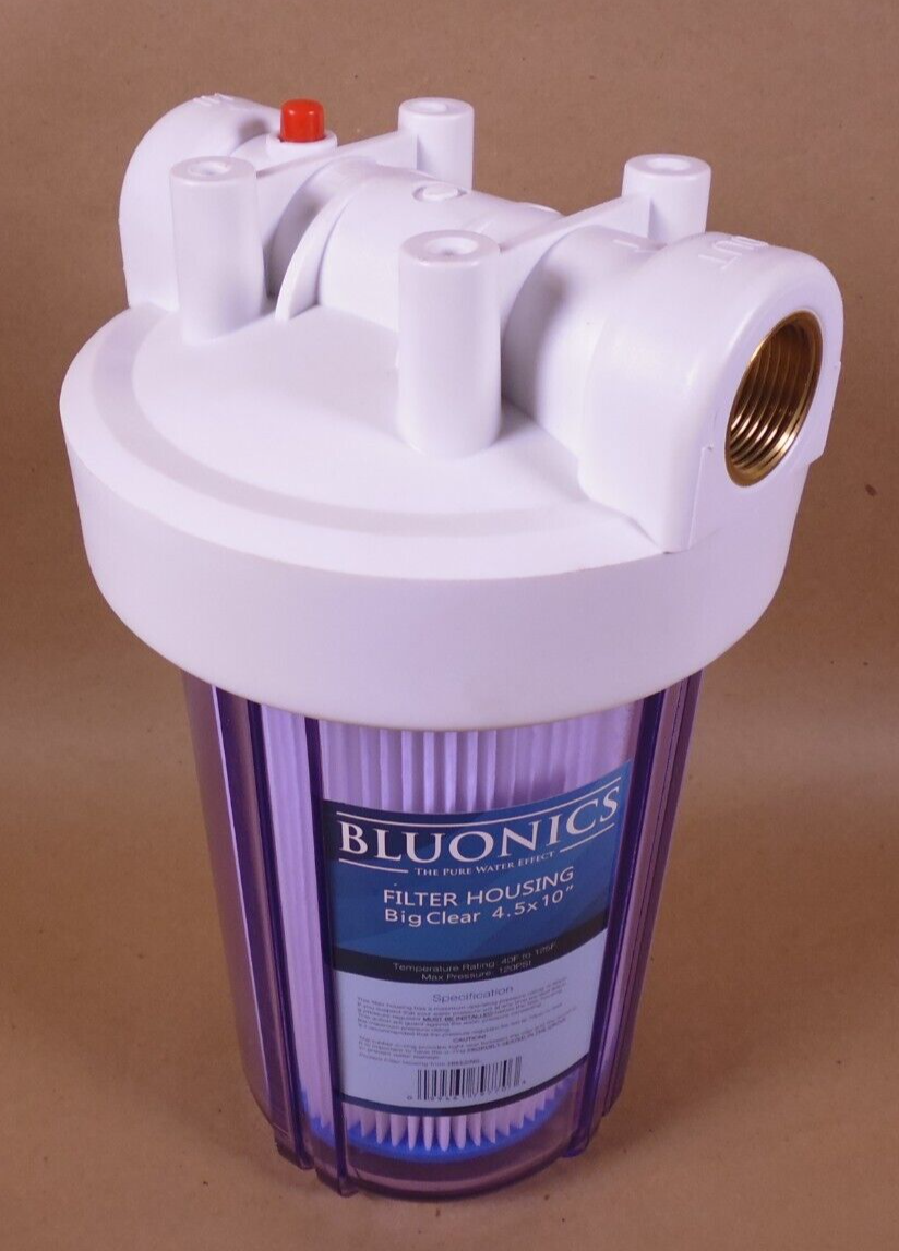 BLUONICS 4.5 x 10" Whole House Water Filter Purifier w/ 0.35 Micron Filter | Industrial MRO Replacement Parts, Manufacturing Machine Parts &amp; Components, Heavy Equipment Parts Supplier