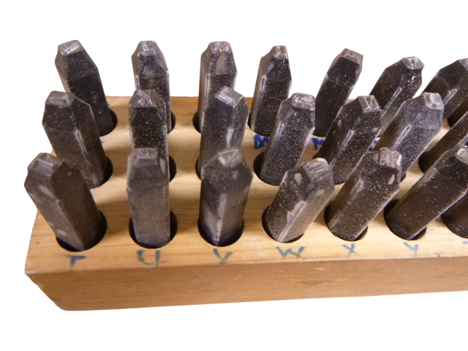 USED YOUNG BROS. Hand Stamp Die Set A-Z , 1/8" LETTERS , 28 Pieces , USA | Industrial MRO Tools and Replacement Industrial Equipment Components