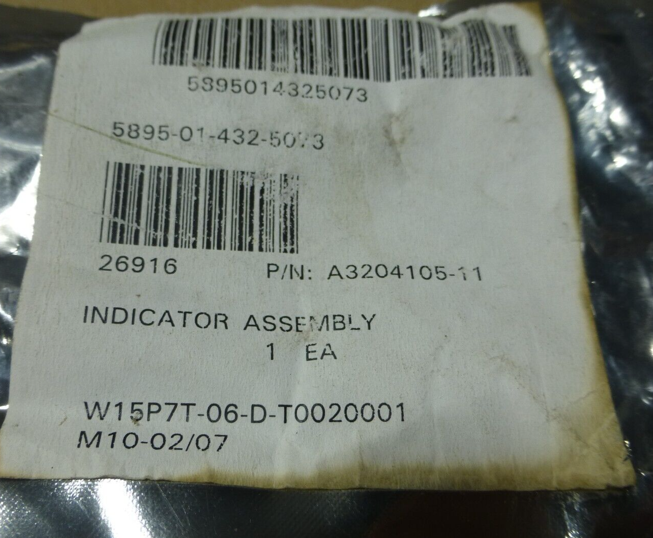 Staco Switch A3204105-11 Indicator Assembly AN/TPQ-36(V)8 , 5895-01-432-5073 | Electrical MRO Replacement Parts &amp; Components and Commercial Electrical Supplies Company