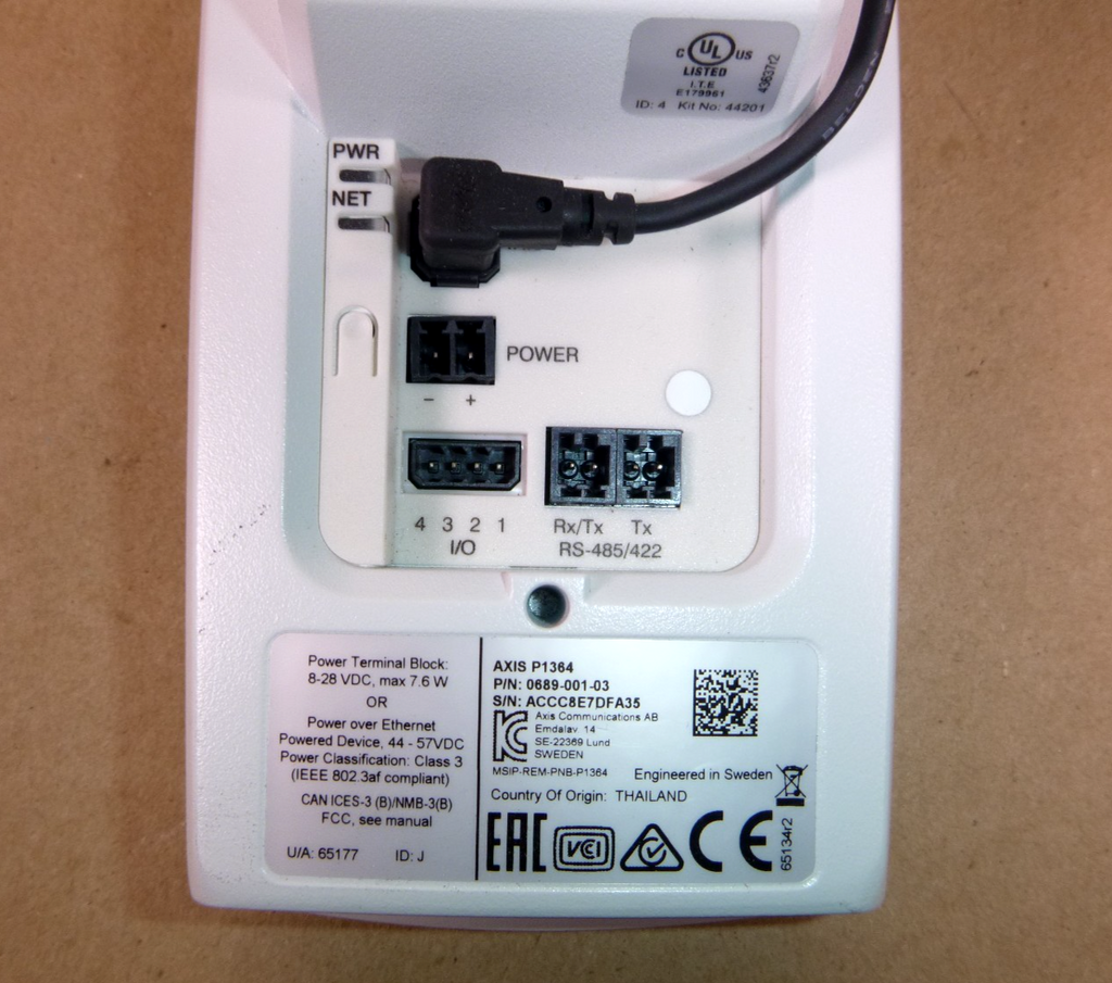 AXIS P1364 720P Indoor Bullet IP Camera 0689-001-03 | Industrial MRO Tools and Replacement Industrial Equipment Components