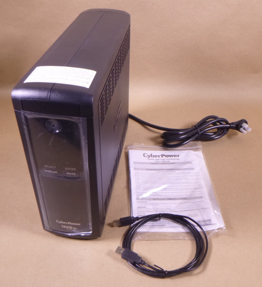 CyberPower CP1500AVRLCDTAA 1500VA Mini-Tower UPS | Electrical MRO Replacement Parts &amp; Components and Commercial Electrical Supplies Company