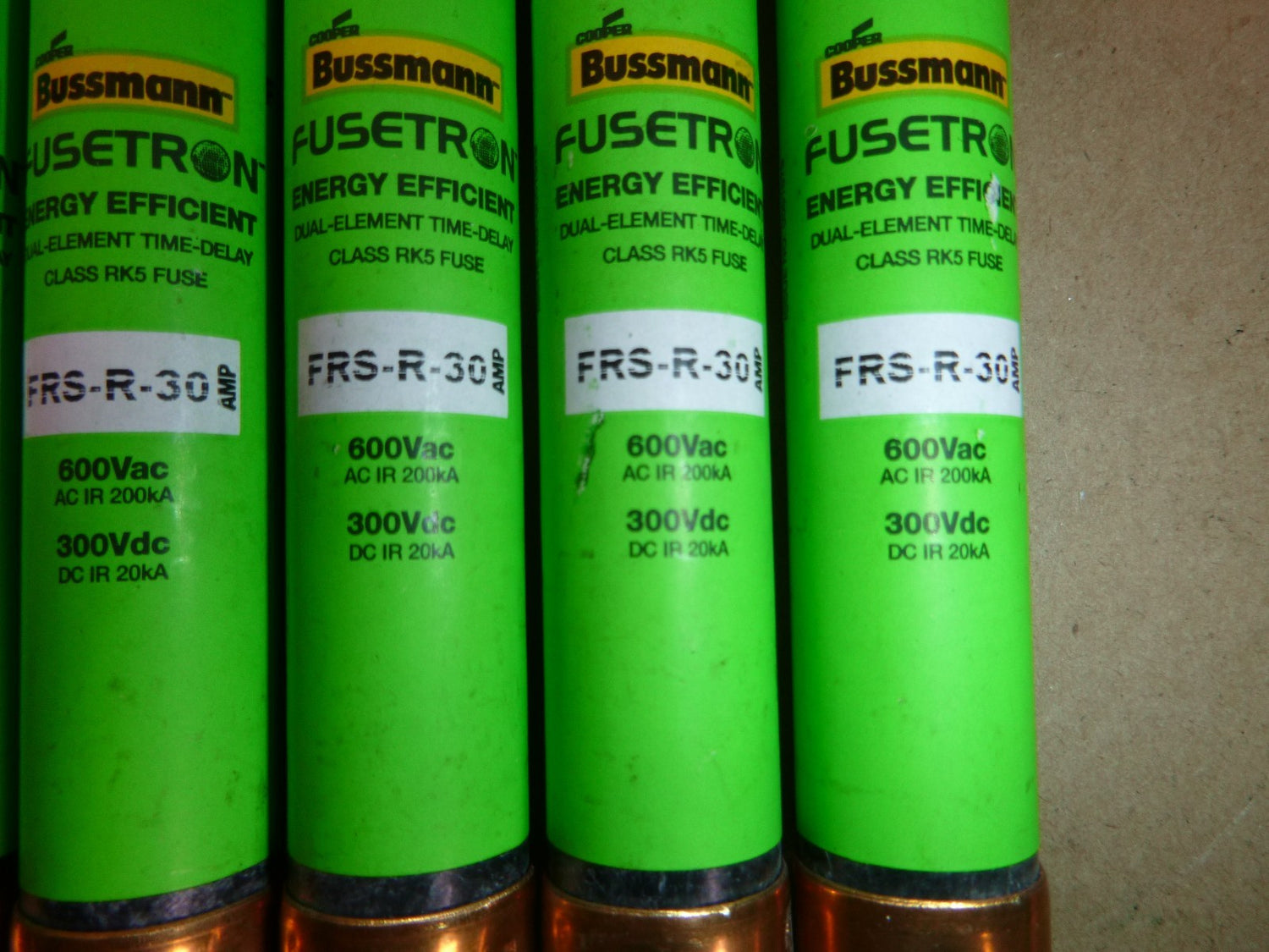 FRS-R-30 Bussmann 30 Amp 600 Vac Class RK5 Time Delay Fuse (Lot of 5)