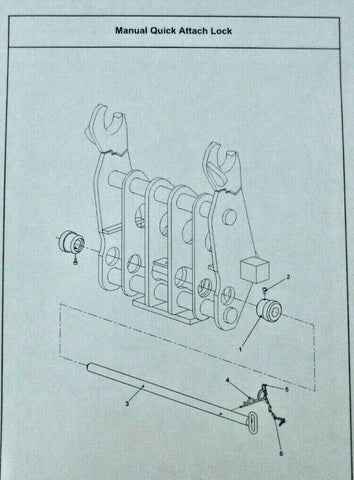 Bobcat T3571(L) Telescopic Handlers Manual Quick Attachment Lock Pin 79380.2