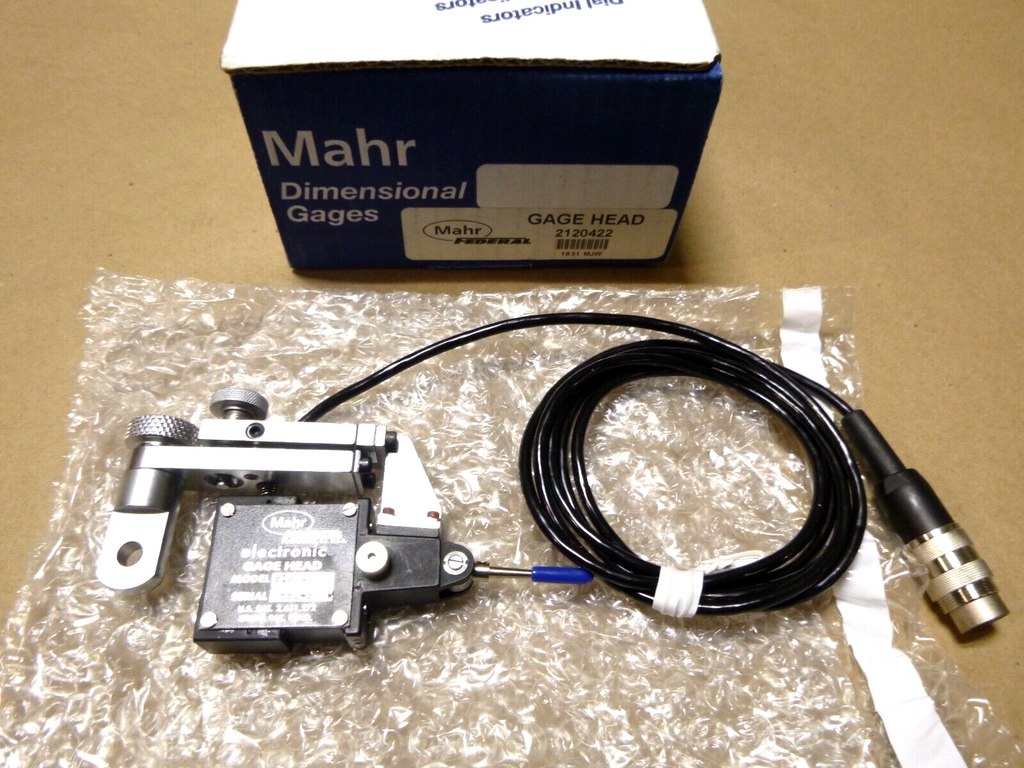 MAHR Adjustable Nose Mount 2120422 Lever Gage Head, 280° arc, 4 Ft. Cable | Industrial MRO Replacement Parts, Manufacturing Machine Parts & Components, Heavy Equipment Parts Supplier