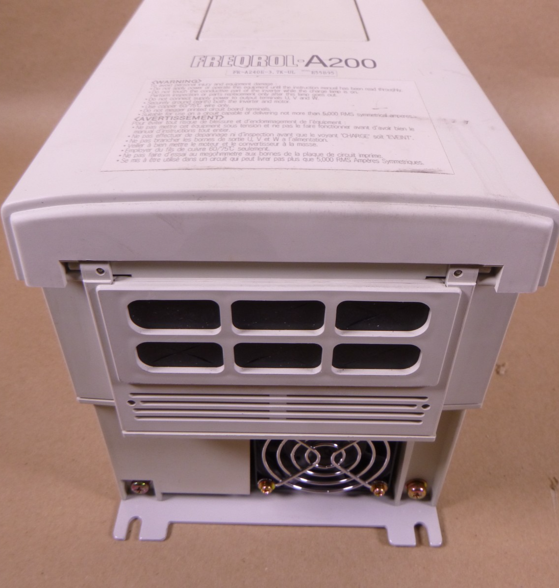 Mitsubishi FREQROL-A200 Inverter Drive FR-A240E-3.7K-UL 5HP 380-460V | Electrical MRO Replacement Parts &amp; Components and Commercial Electrical Supplies Company