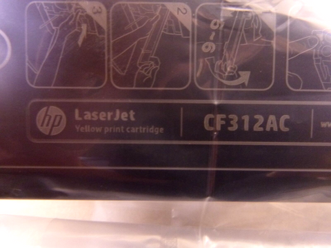 Genuine HP 826A Yellow Toner Cartridge CF312AC (New No Box, Factory Sealed Bag)