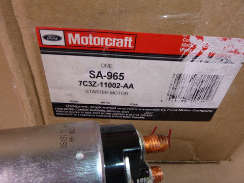 Ford Motorcraft Starter Motor 7C3Z-11002-AA (SA-965) Made in USA | Replacement Truck Parts, Trailer Accessories, Automobile Supplies, Car Parts & Accessories