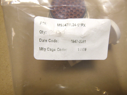 MS3475L24-61PX Circular MIL Connector MB 61C 61