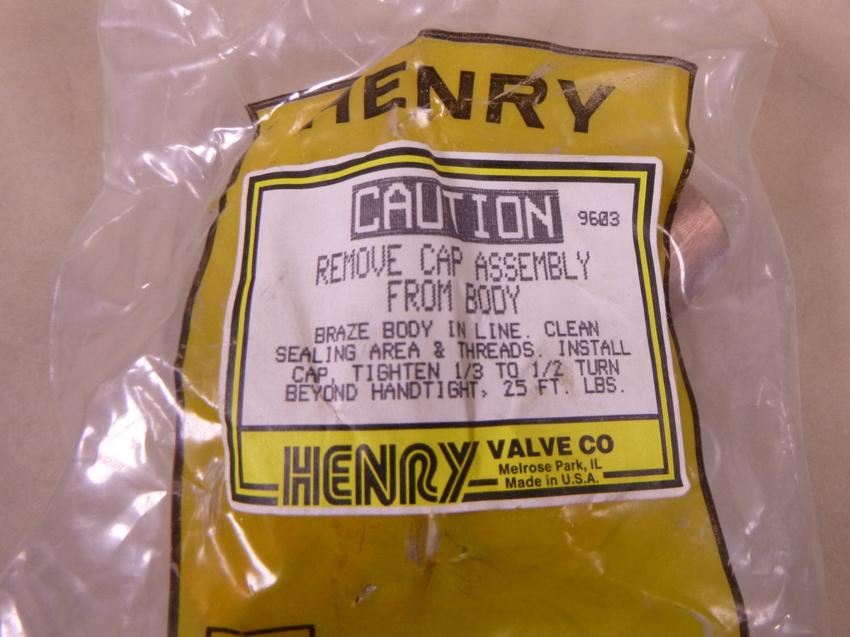 Henry Technologies MI-31A-1-1/8S Double Ported Moisture Himudity Indicator 1-1/8