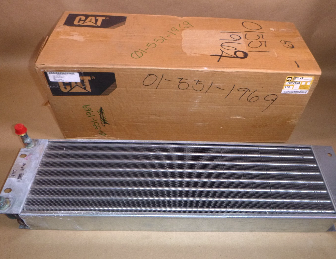 199-7698 Genuine OEM Caterpillar A/C Condenser R134a or R1234YF