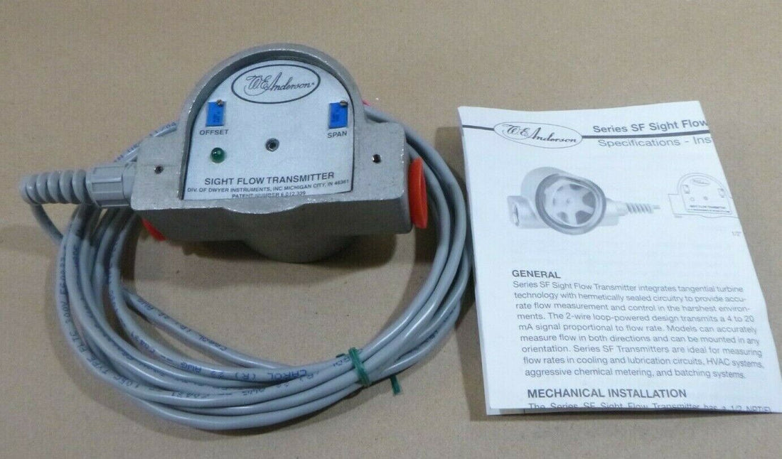 DWYER W.E. ANDERSON SF10 SERIES SF SIGHT FLOW TRANSMITTER 316 SS 4-20mA | Industrial MRO Replacement Parts, Manufacturing Machine Parts &amp; Components, Heavy Equipment Parts Supplier