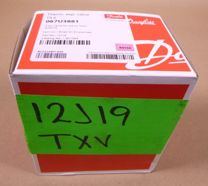 Danfoss 067U3881 12J19 Thermostatic Expansion Valve TR6 4 Ton For 3 Ton R-410A | Industrial MRO Replacement Parts, Manufacturing Machine Parts &amp; Components, Heavy Equipment Parts Supplier