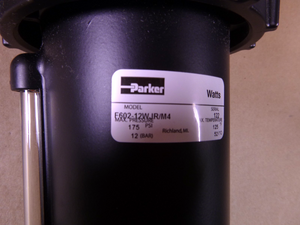 F602-12WJR/M4 Parker Particulate Compressed Air Filter 1-1/2" Ports 175 Psi Max