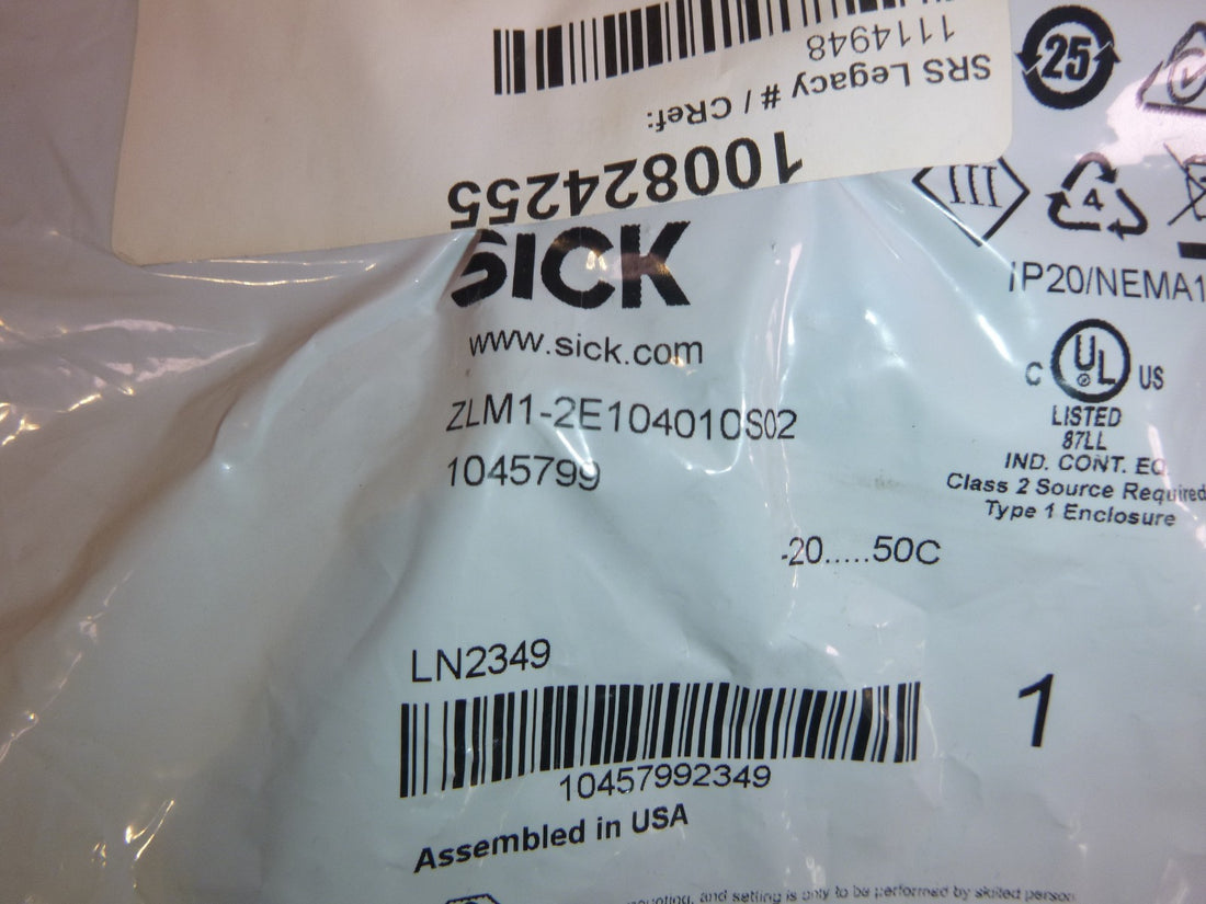 SICK ZLM1-2E104011S02 Logic Box Sensor &amp; CruzControl Module 24 Vdc 1045799 | Electrical MRO Replacement Parts &amp; Components and Commercial Electrical Supplies Company