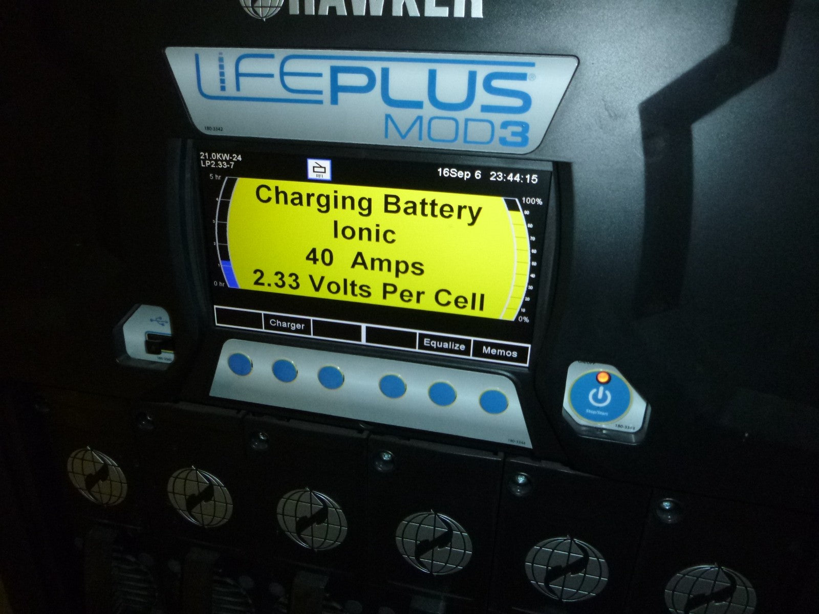 USED LPM3-48F-200G Hawker Life Plus 24/36/48 Volt Forklift Battery Charger 1500ah | Electrical MRO Replacement Parts &amp; Components and Commercial Electrical Supplies Company