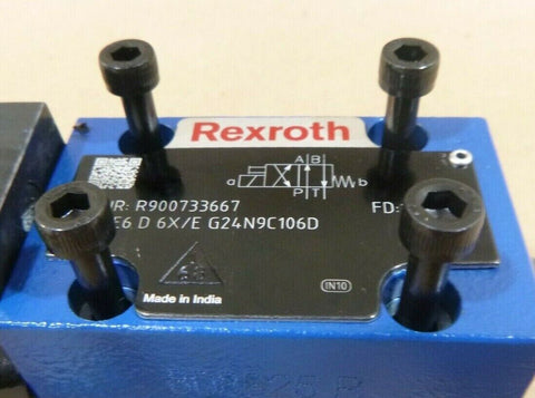 REXROTH R900733667 G24N9C106D DIRECTIONAL SPOOL VALVE CRAWLER CRANE BRAKE CLUTCH