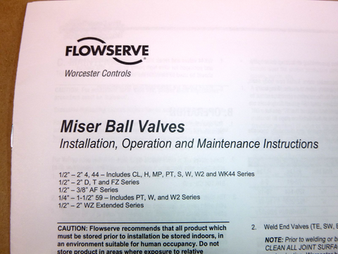 10RK44PE Flowserve 1" Miser Ball Valve 14 Pc. Repair Kit | Industrial MRO Replacement Parts, Manufacturing Machine Parts & Components, Heavy Equipment Parts Supplier