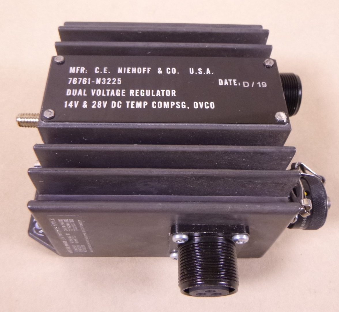 N3225 Niehoff Dual Voltage Regulator 14 &amp; 28VDC Humvee 2920-01-593-9511 | Genuine HMMWV Replacement Parts and Military Surplus Humvee Parts &amp; Accessories