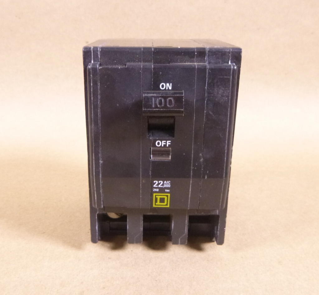 QO3100HV Square D 100 Amp Circuit Breaker Plug-In, 3 Pole, 240 Volt | Electrical MRO Replacement Parts & Components and Commercial Electrical Supplies Company
