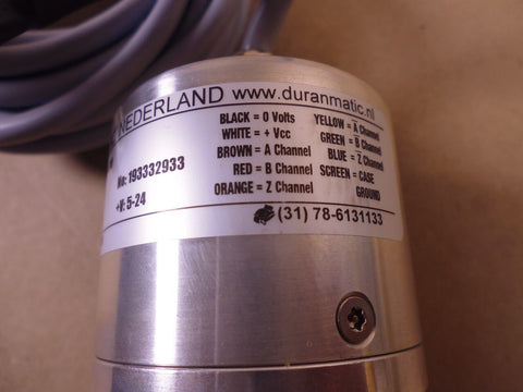 Duranmatic 758 Euro-Standard Encoder 758-1-HV-0-0-EG5-500 , 500 PPR , +V 5-24