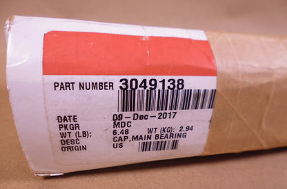 OEM Cummins 3049138 Main Bearing Cap V903 VTA903 Genuine | Replacement Truck Parts, Trailer Accessories, Automobile Supplies, Car Parts &amp; Accessories