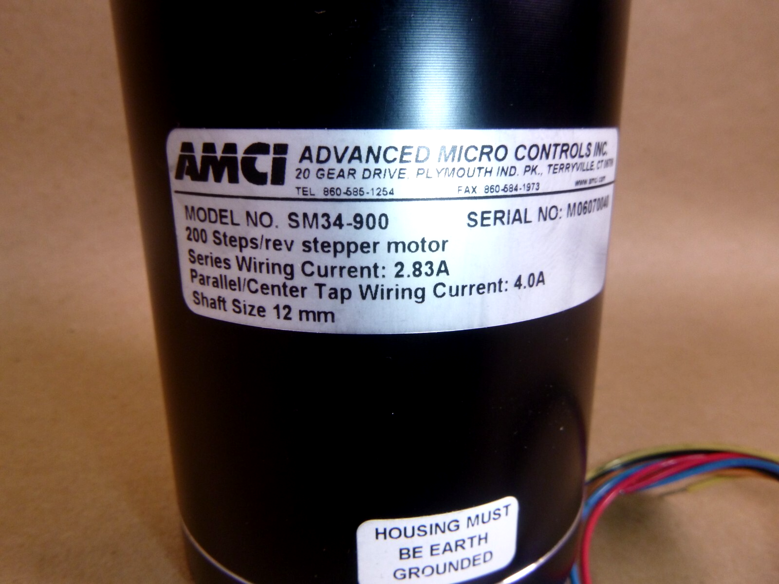 NAMCI Advanced Micro Controls Stepper Motor SM34-900 , 200 Steps 12mm Shaft | Industrial Electric Motors, Pumps &amp; Parts