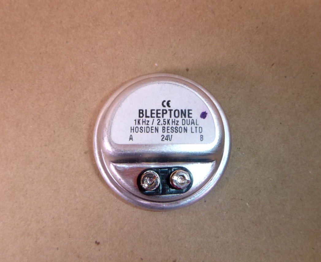 Bleeptone 24 Vdc 1 KHz / 2.5 KHz Dual Tone Audible Alarm Buzzer Military M973 | Industrial MRO Replacement Parts, Manufacturing Machine Parts &amp; Components, Heavy Equipment Parts Supplier