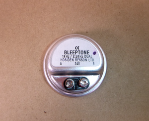 Bleeptone 24 Vdc 1 KHz / 2.5 KHz Dual Tone Audible Alarm Buzzer Military M973 | Industrial MRO Replacement Parts, Manufacturing Machine Parts & Components, Heavy Equipment Parts Supplier