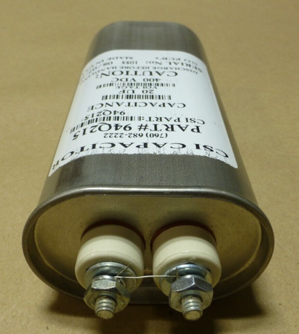 CSI Metal Case Capacitor , 400VDC 20UF, Made in USA , 94Q215