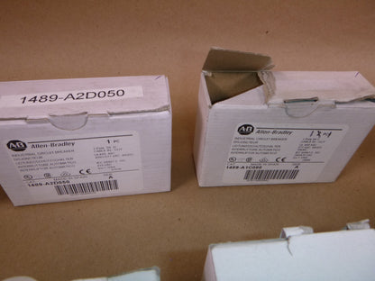 (Lot of 31) Allen Bradley 1489 &amp; 140M Circuit Breakers (New Old Stock)