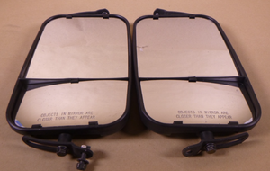 USGI M998 Humvee (LH) Black M32201-1 / (RH) M32201-2 Split Rear View Mirrors *MISSING HARDWARE* | Genuine HMMWV Replacement Parts and Military Surplus Humvee Parts & Accessories