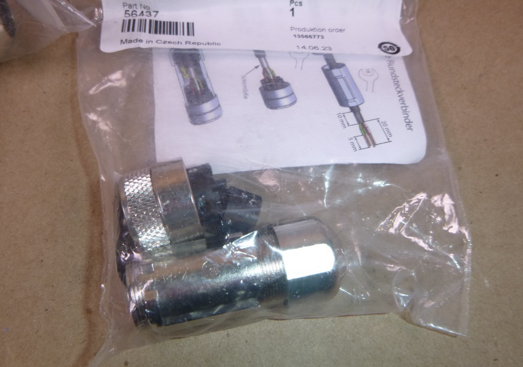 (5 Pcs) M12 Field Attachable Connector: female, straight, 4-pin Belden RKCS 4/9 | Electrical MRO Replacement Parts & Components and Commercial Electrical Supplies Company