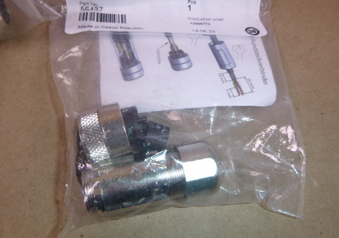(5 Pcs) M12 Field Attachable Connector: female, straight, 4-pin Belden RKCS 4/9 | Electrical MRO Replacement Parts & Components and Commercial Electrical Supplies Company