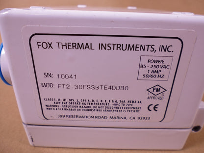 Fox Thermal Instruments Model FT2 Mass Flowmeter &amp; Temperature Transmitter *For Parts/Untested Unit* | Industrial MRO Replacement Parts, Manufacturing Machine Parts &amp; Components, Heavy Equipment Parts Supplier