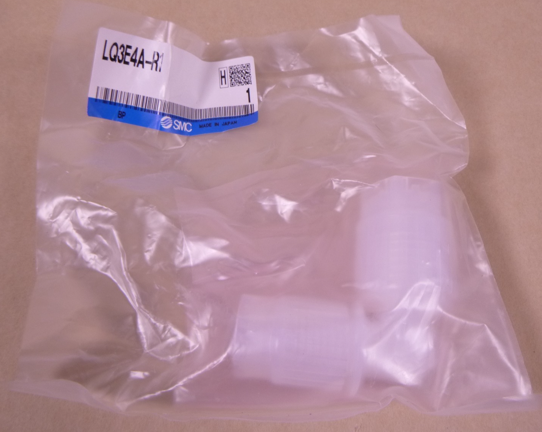 SMC LQ3E4A-R1 LQ3 Fluoropolymer PFA Elbow Air Fitting , 3/8" x 1/2" Connection