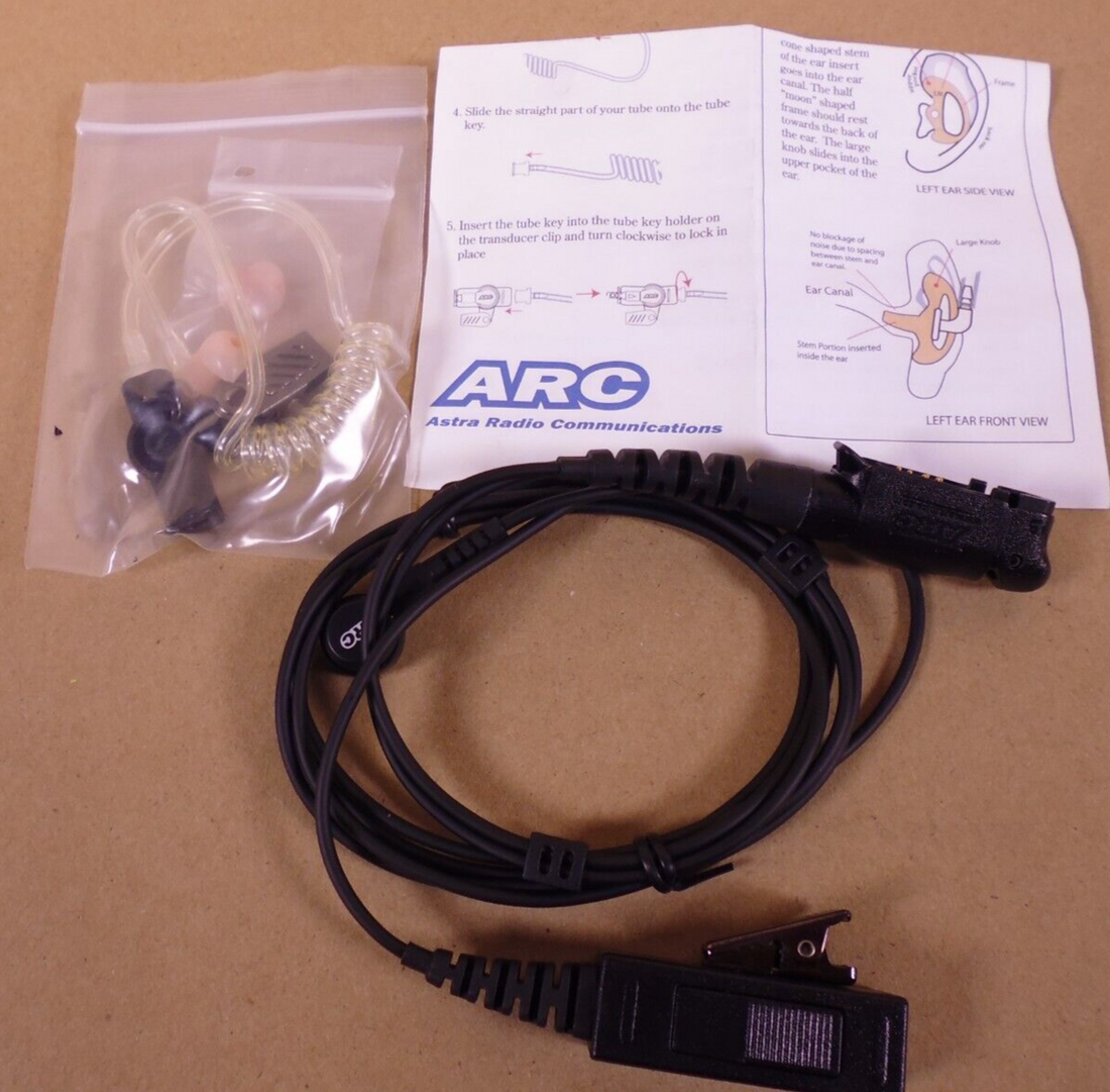 ARC Astra Radio Acoustic Tube Assembly &amp; Ear Insert For T20 T21 T22 T23 Kit | Electrical MRO Replacement Parts &amp; Components and Commercial Electrical Supplies Company
