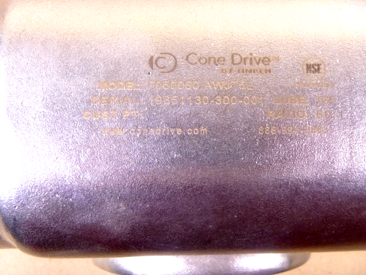 Cone Drive Food Grade Gearbox 1-1/4" Hollow Shaft 56C Size 50 (1.97 C.D.) 60:1 | Industrial Electric Motors, Pumps &amp; Parts