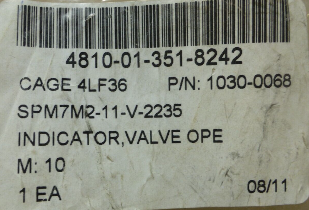 EMERSON PROCESS 1030-0068 VALVE OPENING INDICATOR , 4810-01-351-8242 | Industrial MRO Replacement Parts, Manufacturing Machine Parts & Components, Heavy Equipment Parts Supplier